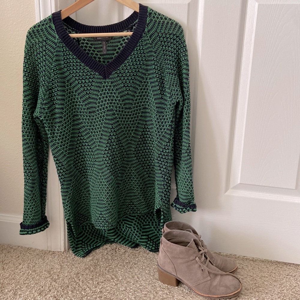 Blue and Green Sweater - BCBG - Small